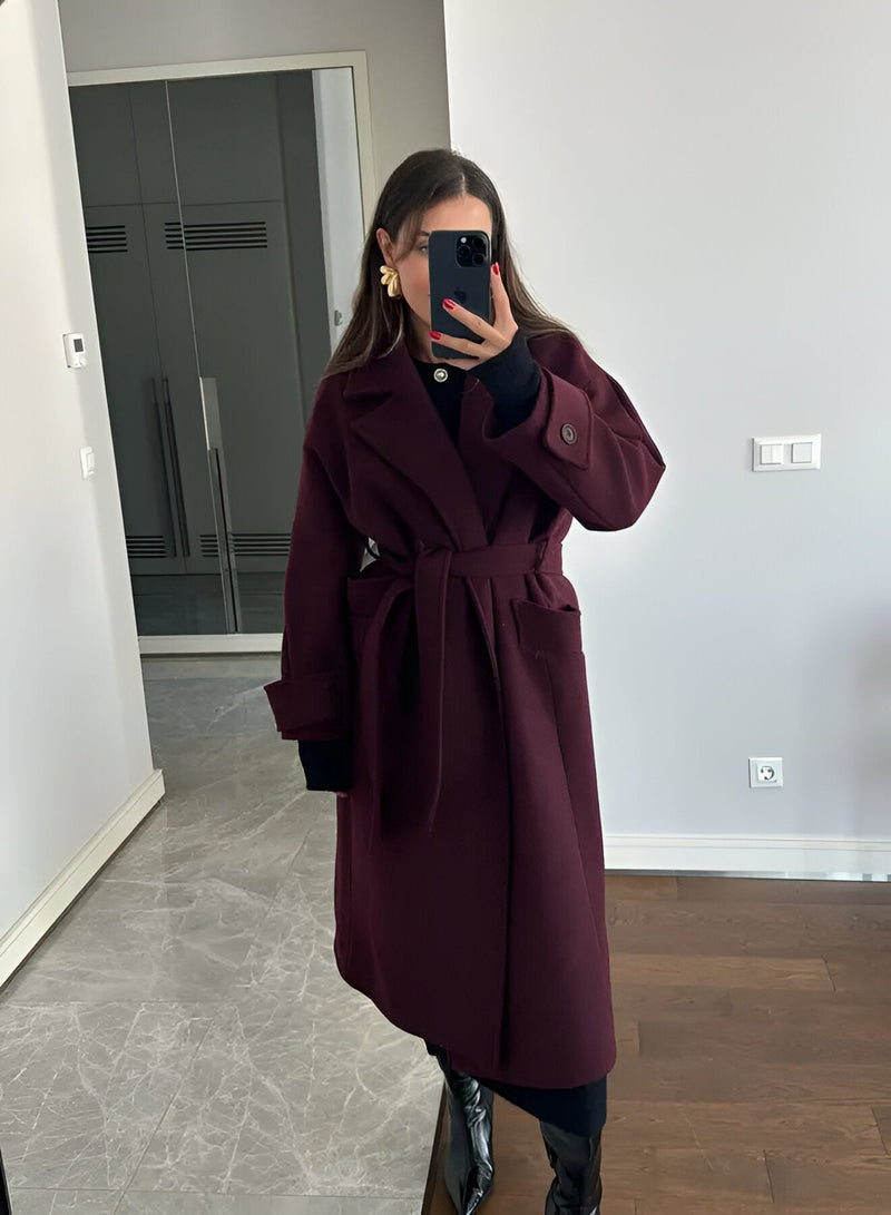 Wrap Coat for Women - Belted - Image 1