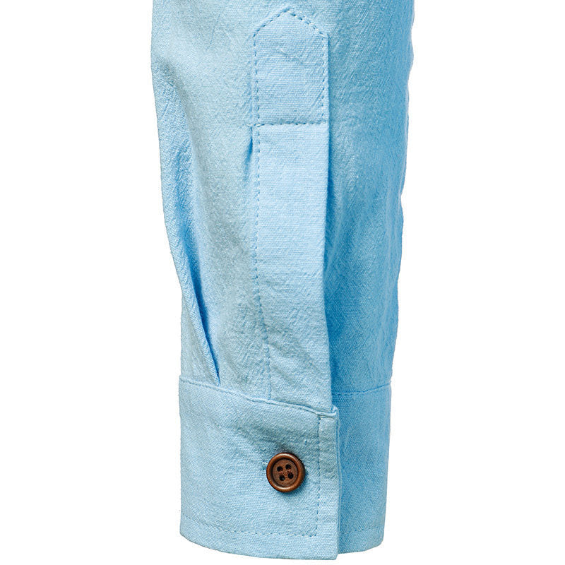 Button-Down Long Sleeve Shirt for Men - Regular Fit - Image 7