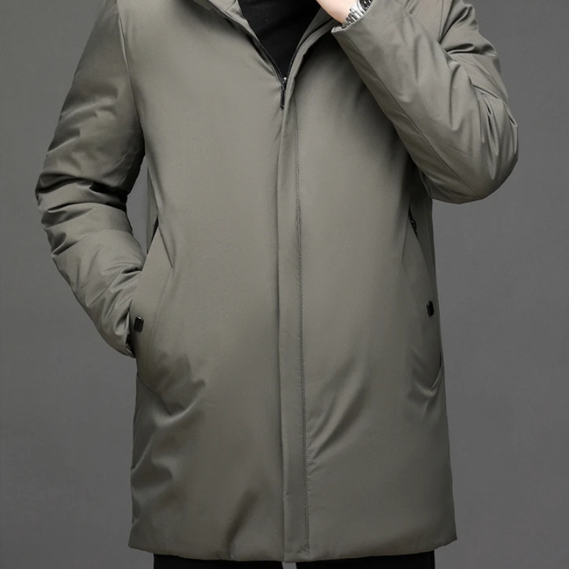 Hooded Zip-Up Jacket for Men - Adjustable Hood - Image 4