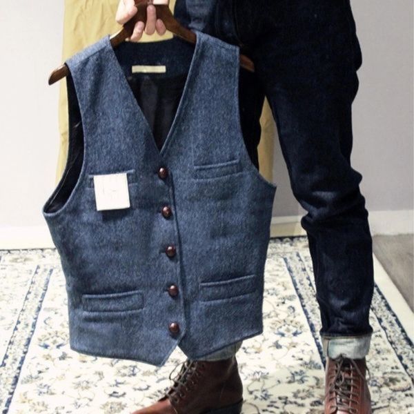 Button-Down Vest Jacket for Men - Slim Fit - Image 3