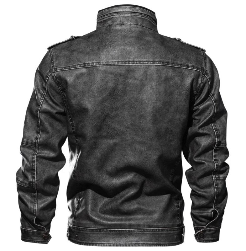 Military Style Jacket for Men - Full Zip Closure - Image 8