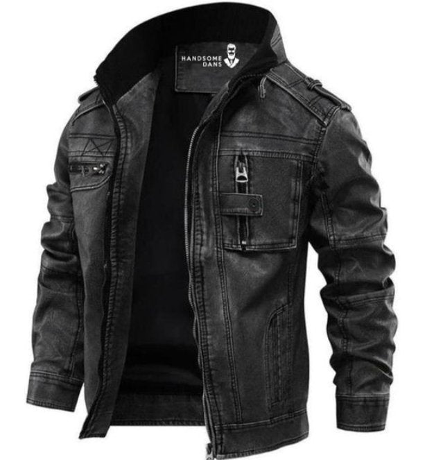 Military Style Jacket for Men - Full Zip Closure - Image 1