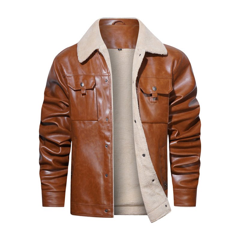 Trucker Jacket for Men - Sherpa Collar - Image 6