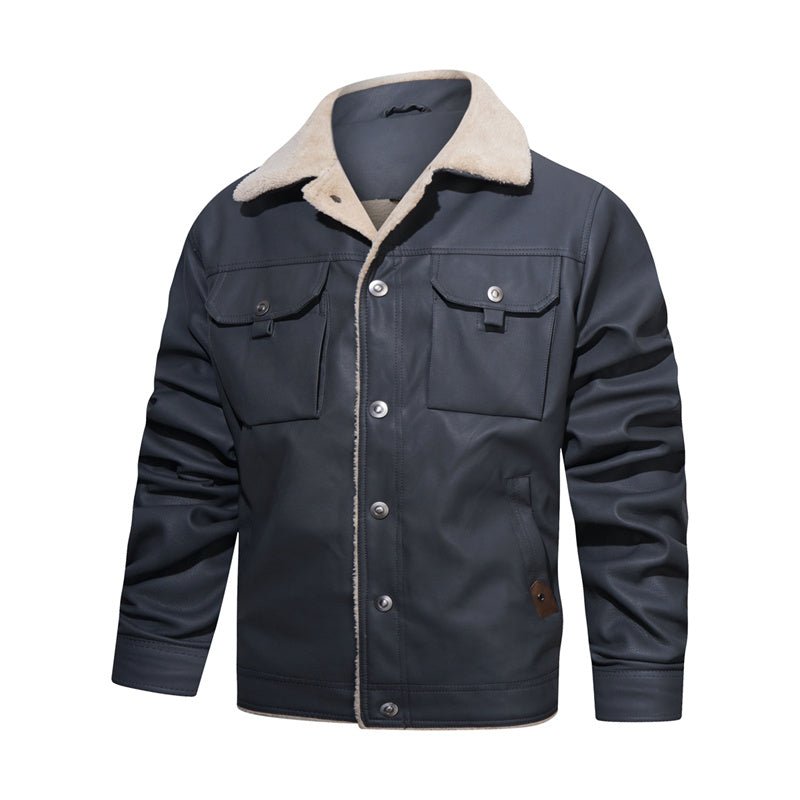 Trucker Jacket for Men - Sherpa Collar - Image 9