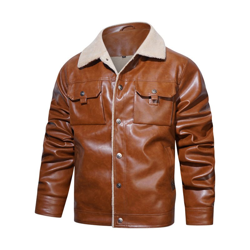 Trucker Jacket for Men - Sherpa Collar - Image 7