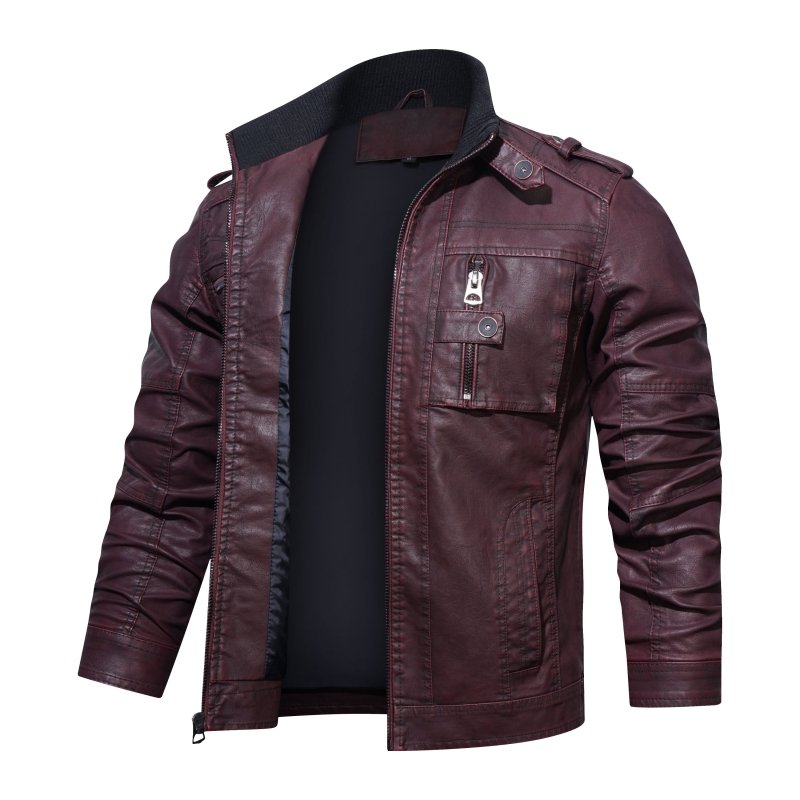 Military Style Jacket for Men - Full Zip Closure - Image 6