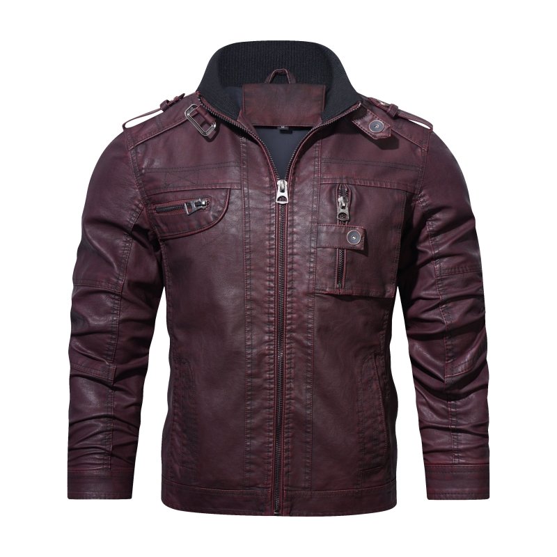 Military Style Jacket for Men - Full Zip Closure - Image 4