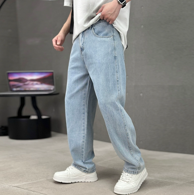Loose Fit Straight Leg Jeans for men - Relaxed Fit - Image 2