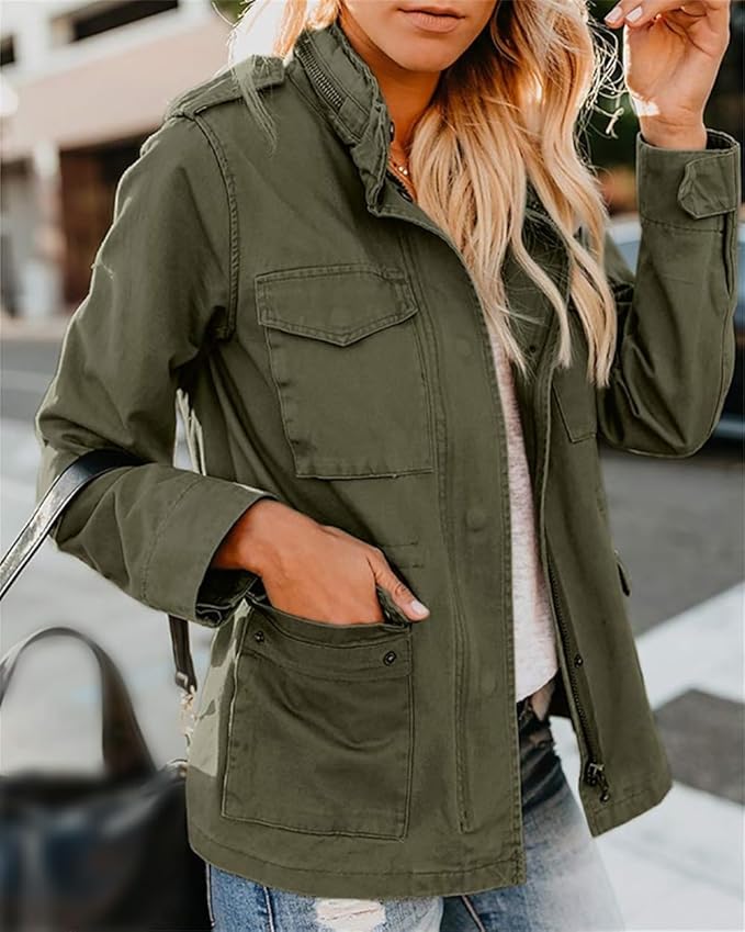 Utility Jacket for Women - Button-Down - Image 1