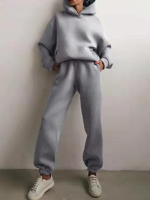 Hoodie Sweatpants Set for Women - Long Sleeve - Image 10