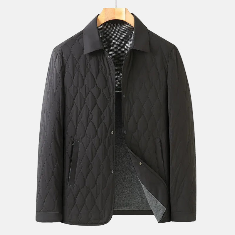 Image of Men's Quilted Button-Down Jacket