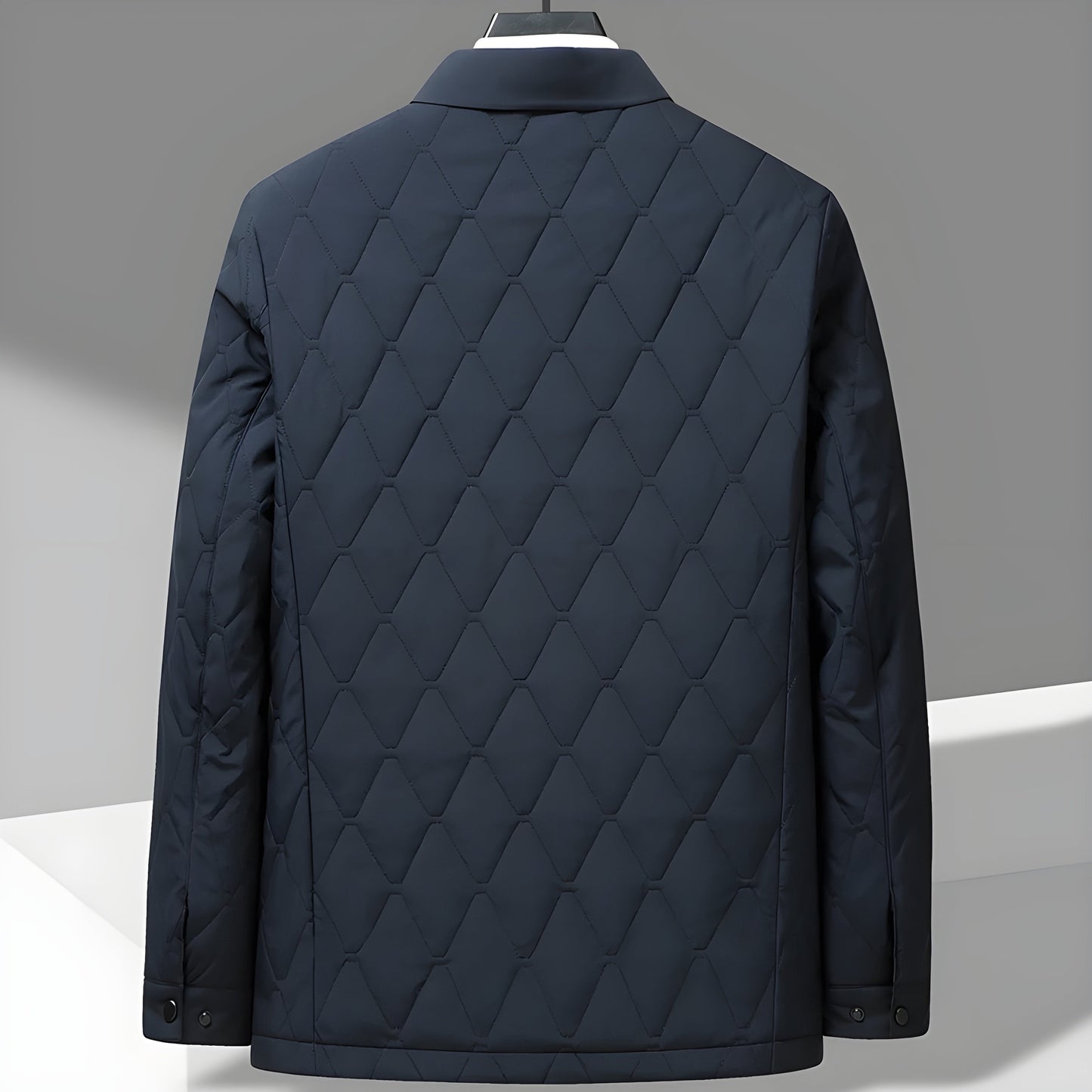 Image of Men's Quilted Button-Down Jacket