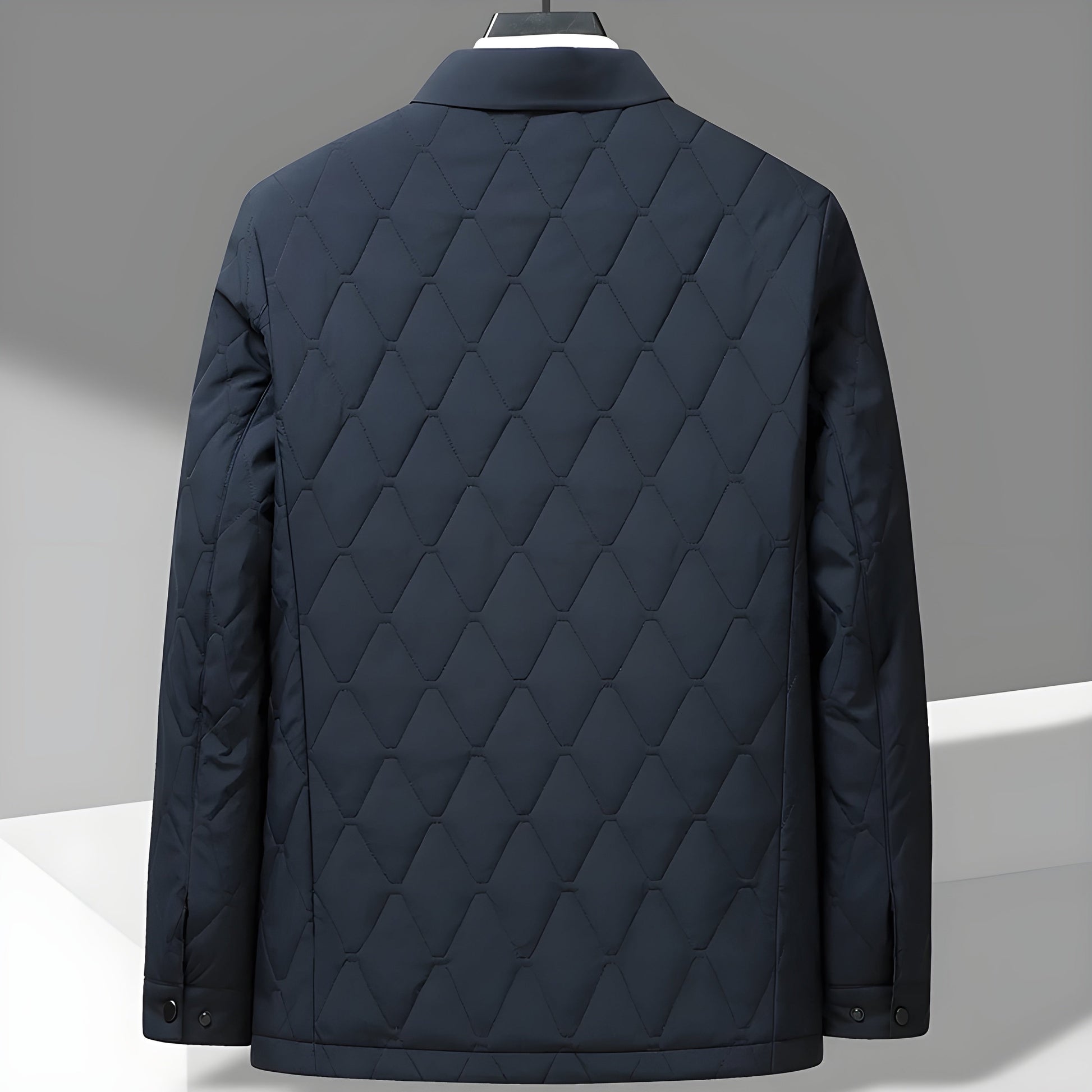Image of Men's Quilted Button-Down Jacket