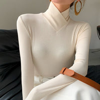 Turtleneck Fitted Sweater for Women - Long Sleeve - Image 1