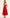 Floral A-Line Midi Dress for Women - Spaghetti Strap Slit - Image 12