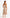 Floral A-Line Midi Dress for Women - Spaghetti Strap Slit - Image 2
