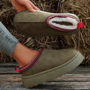 Platform Clog Slippers for Women - Trim Detail - Image 2