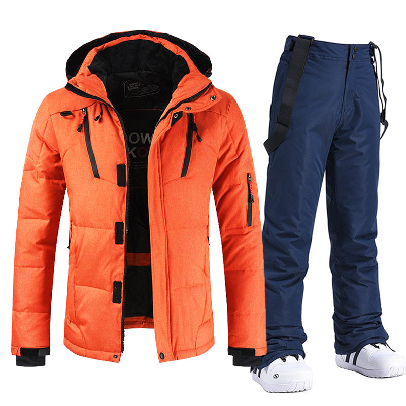 Ski Suit Snow Suit for Men - Hooded Jacket - Image 1
