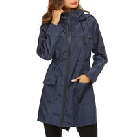 Hooded Anorak Coat for Women - Drawstring Waist - Image 12