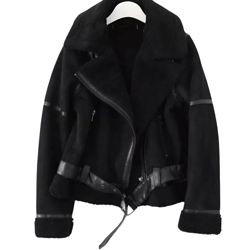 Aviator Jacket for Women - Belted - Image 3