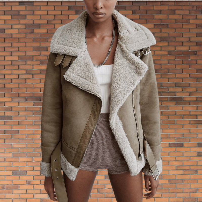 Aviator Jacket for Women - Belted - Image 5