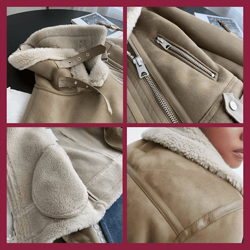 Aviator Jacket for Women - Belted - Image 12