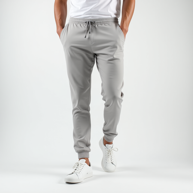 Slim Fit Jogger Pants for Men - Drawstring Waist - Image 1