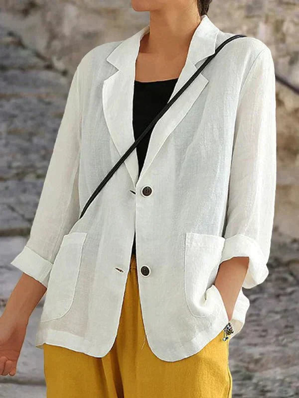 Blazer Jacket for Women - 3/4 Sleeve - Image 2