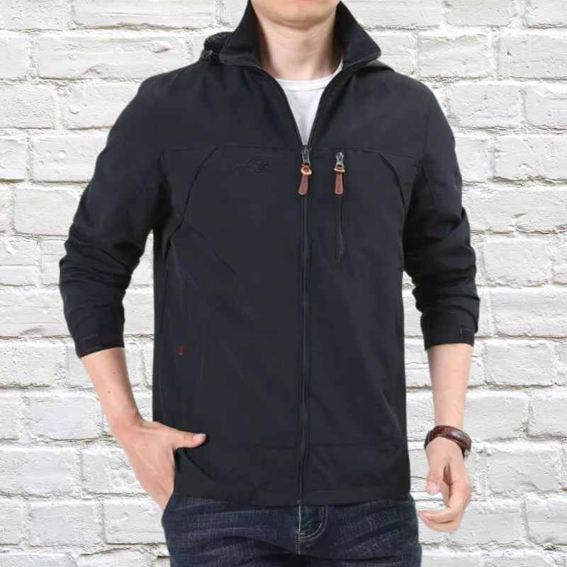 Hooded Casual Jacket for Men - Full Zip - Image 2