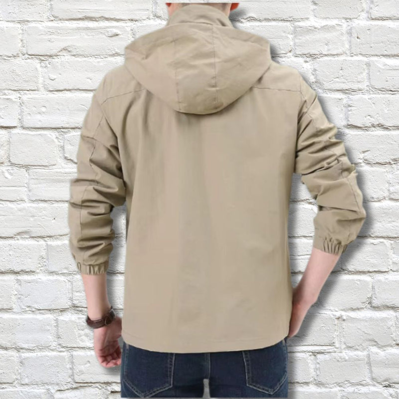 Hooded Casual Jacket for Men - Full Zip - Image 5
