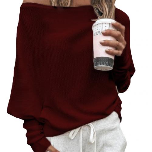 Off the Shoulder Sweater for Women - Long Sleeve - Image 4