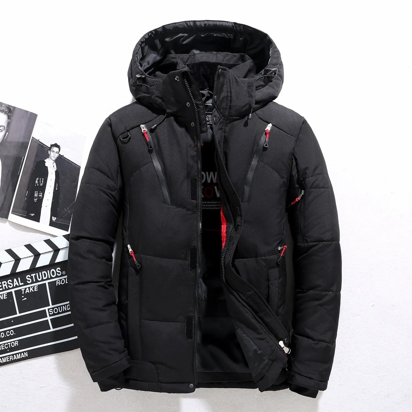 Puffer Hooded Jacket for Men - Long Sleeve - Image 5