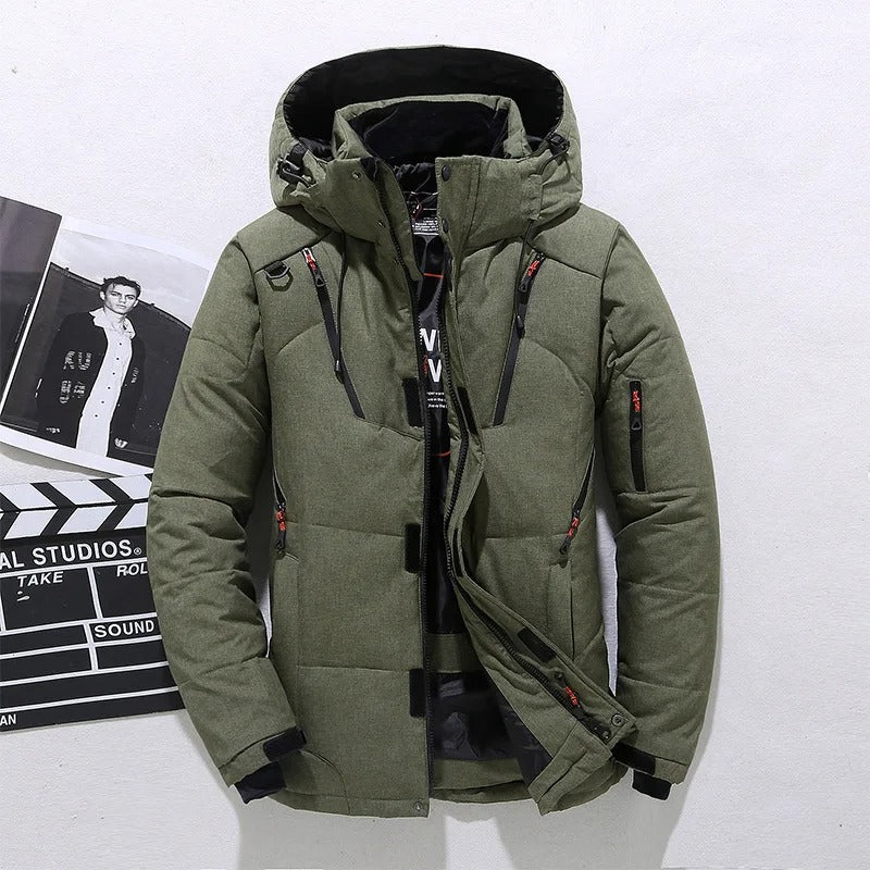 Puffer Hooded Jacket for Men - Long Sleeve - Image 3
