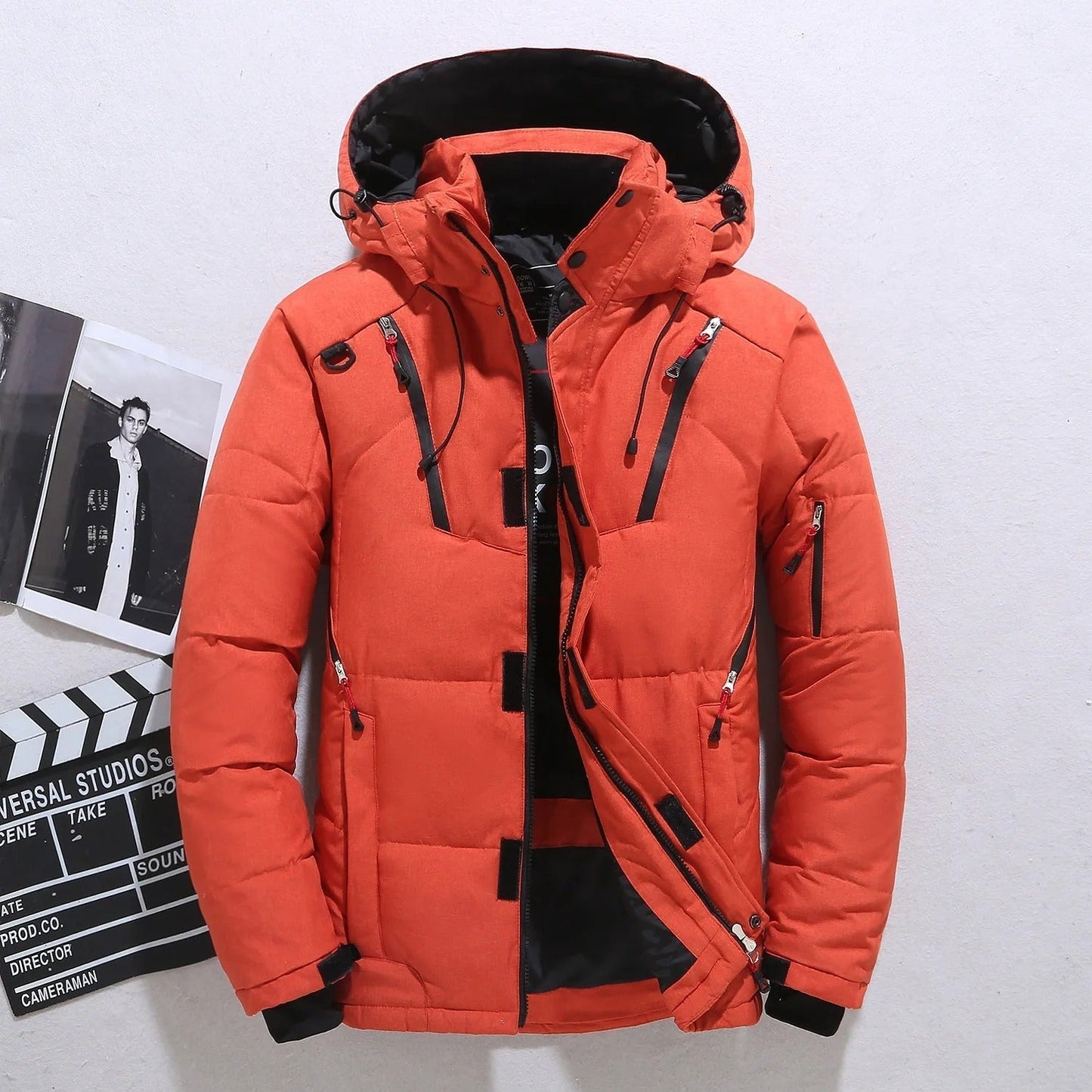 Puffer Hooded Jacket for Men - Long Sleeve - Image 2