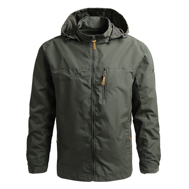 Hooded Casual Jacket for Men - Full Zip - Image 1