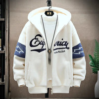 Hooded Graphic Jacket for Men - Zip-Up - Image 1