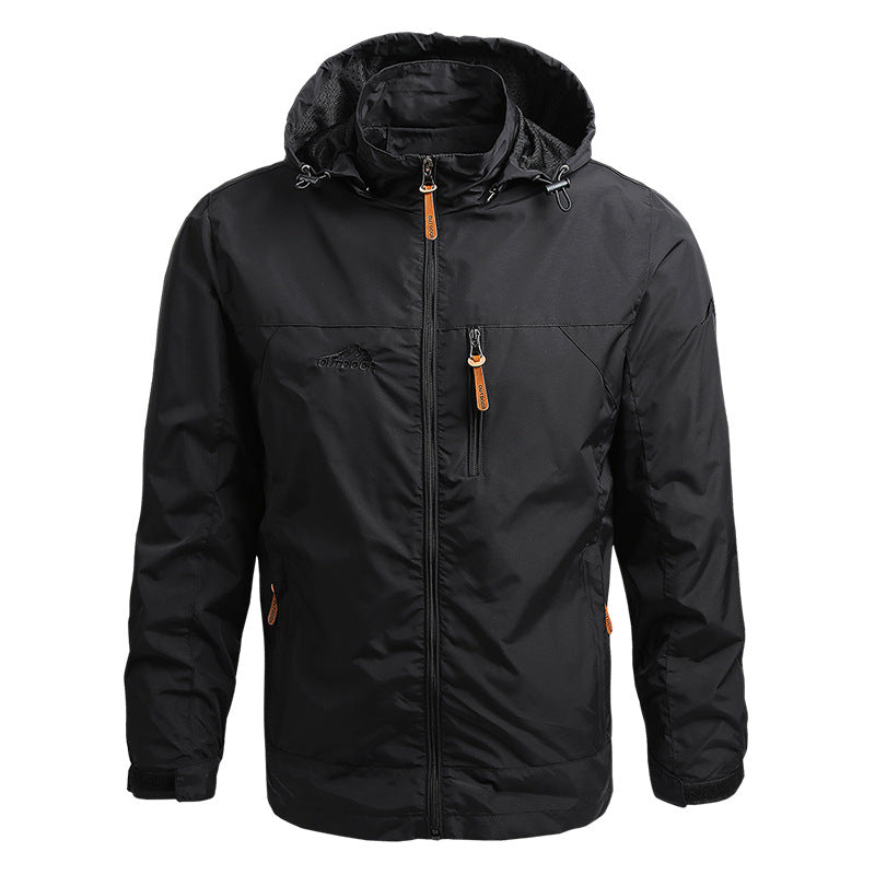 Hooded Casual Jacket for Men - Full Zip - Image 3
