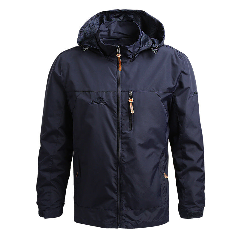 Hooded Casual Jacket for Men - Full Zip - Image 6