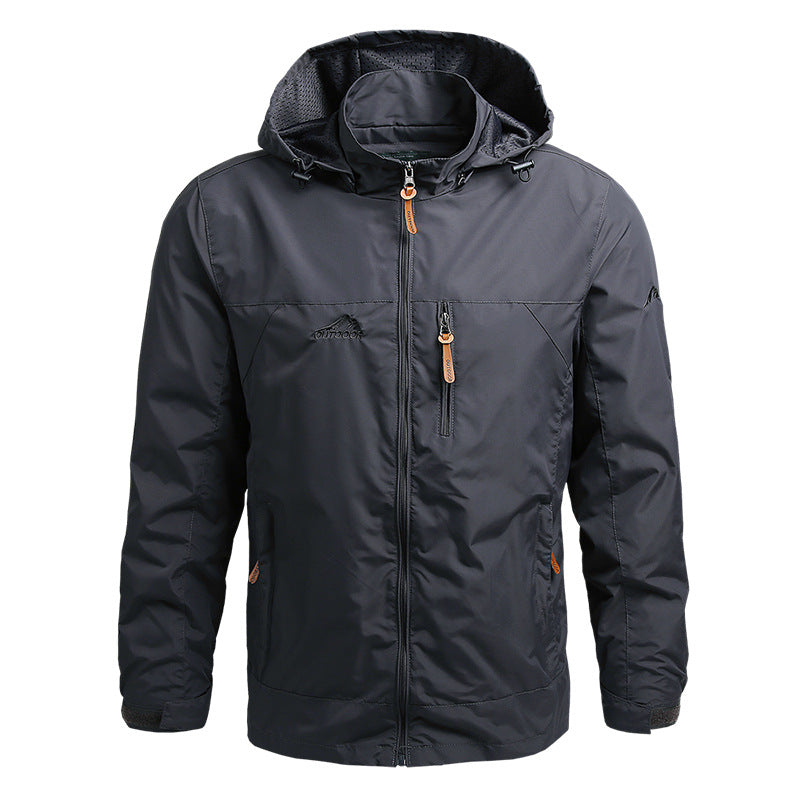 Hooded Casual Jacket for Men - Full Zip - Image 7