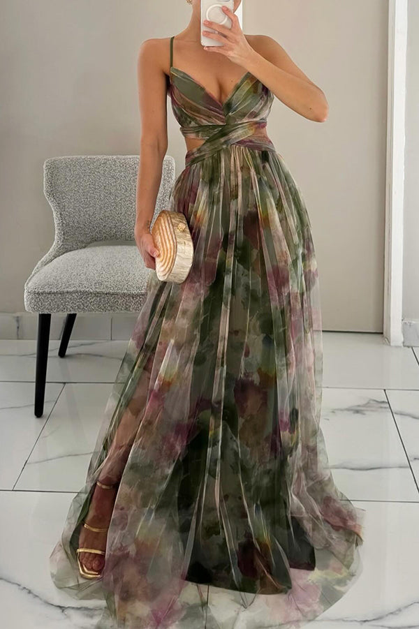 Image of Women's Floral A-Line Maxi Dress