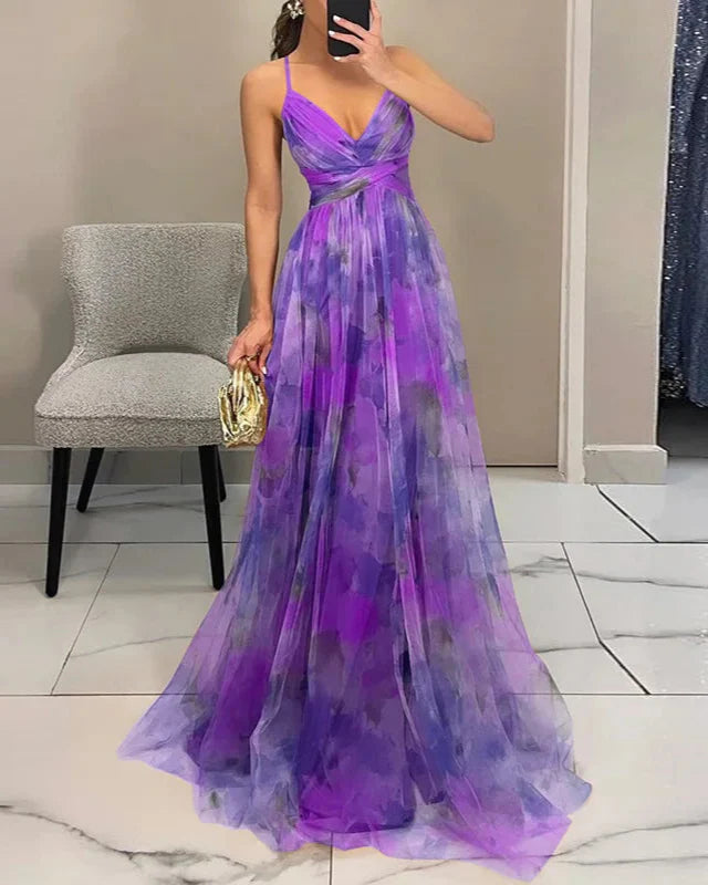 Image of Women's Floral A-Line Maxi Dress