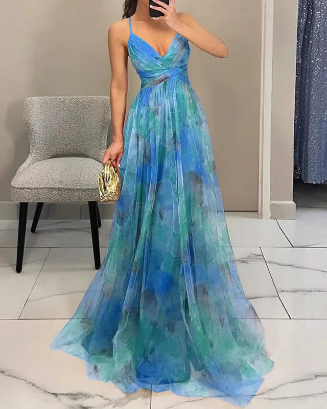 Image of Women's Floral A-Line Maxi Dress