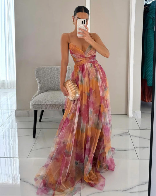 Image of Women's Floral A-Line Maxi Dress