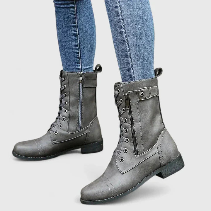 Image of Women's Lace-Up Mid-Calf Boots
