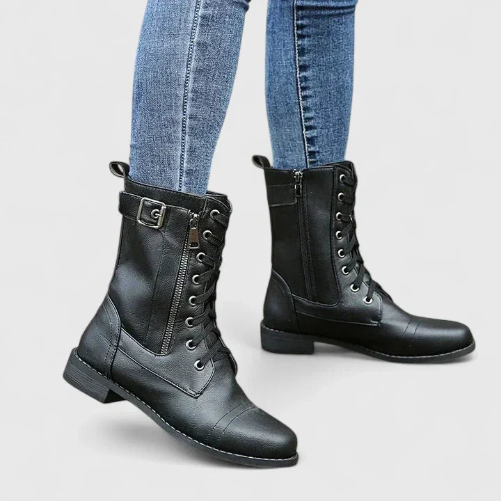 Image of Women's Lace-Up Mid-Calf Boots