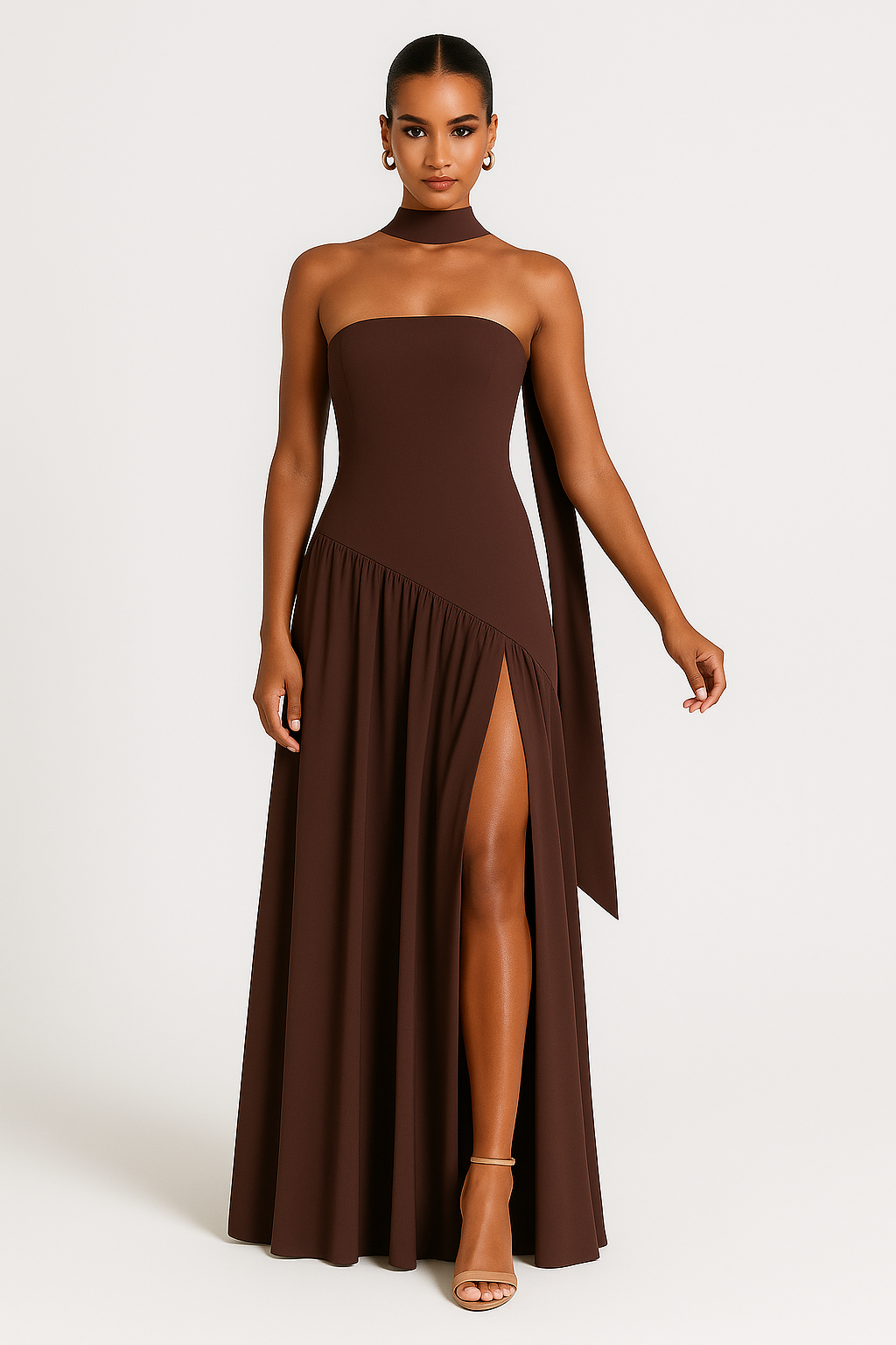 Image of Women's Strapless Maxi Dress